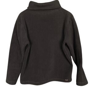 Faconnable Black Fleece Turtleneck Pullover Sweatshirt Casual Warm Cozy Size S